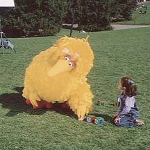 Rick Lyon performing Big Bird