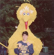 Rick Lyon as Big Bird with a friend