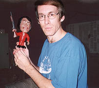 Rick Lyon and James Brown bobblehead